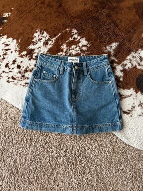 Princess Polly Gazelle Mini Denim Skort